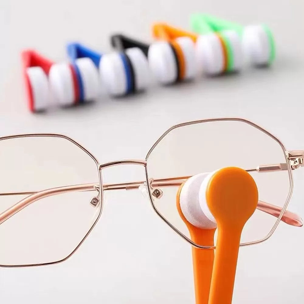 Multifunctional Scratchless Micro Fiber Eyeglass Cleaner Eyeglass Brush Eyeglass keychain Wipe Tool Sunglasses Cleaning pad Hand Tool glass Cleaning C - Oshi.pk - Buy & Sell Online