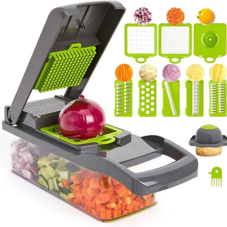 Multifunctional Vegetable Cutter Nicer Dicer Plus Salad Vegetable Fruit Cutter 12in1 Nicer Dicer Chooper Vegetable Cutter