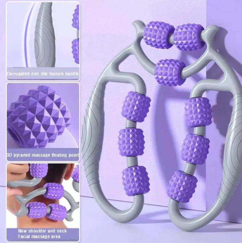 Muscle Roller Massage Roller Fascia Roller for Relieving Muscle Soreness of Thigh, Calf, Arms, and Shoulders. Reducing Cellulite and Deep Tissues - Oshi.pk - Buy & Sell Online