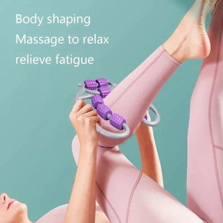 Muscle Roller Massage Roller Fascia Roller for Relieving Muscle Soreness of Thigh, Calf, Arms, and Shoulders. Reducing Cellulite and Deep Tissues