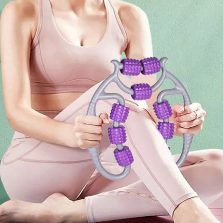 Muscle Roller Massage Roller Fascia Roller for Relieving Muscle Soreness of Thigh, Calf, Arms, and Shoulders. Reducing Cellulite and Deep Tissues - Oshi.pk - Buy & Sell Online