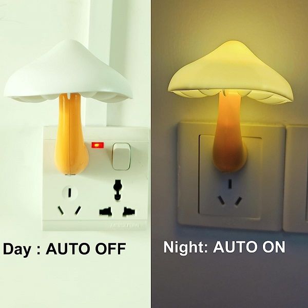 Mushroom Night Light Plug in Lamp Led Lights Wall Decor Lamp - Oshi.pk - Buy & Sell Online