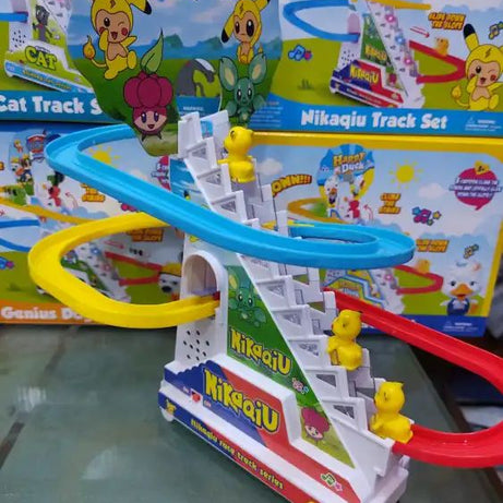 Musical Penguin Roller Coaster Track Set With Tiny Penguin Toys With Lights & Sound - Oshi.pk - Buy & Sell Online