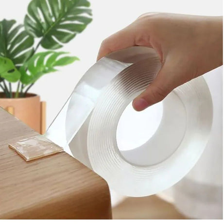 Nano Tape 5 Meter - Transparent Ivy Grip Double Sides Silicone Adhesive Tape - Magic Tape - Oshi.pk - Buy & Sell Online