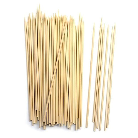 Natural Bamboo 6-Inch Pack of 100 Disposable Skewers for BBQ - Oshi.pk - Buy & Sell Online