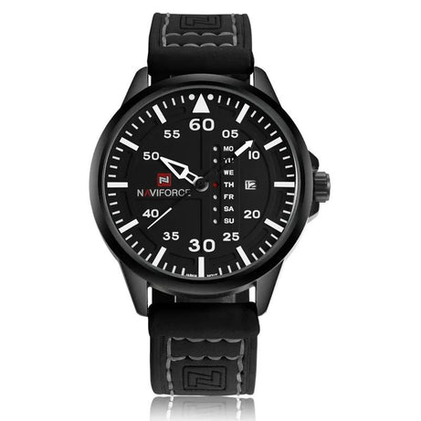 NAVIFORCE Waterproof Military Sport Quartz Men's Watches With Leather Strap (NF-9074-2) - Oshi.pk - Buy & Sell Online