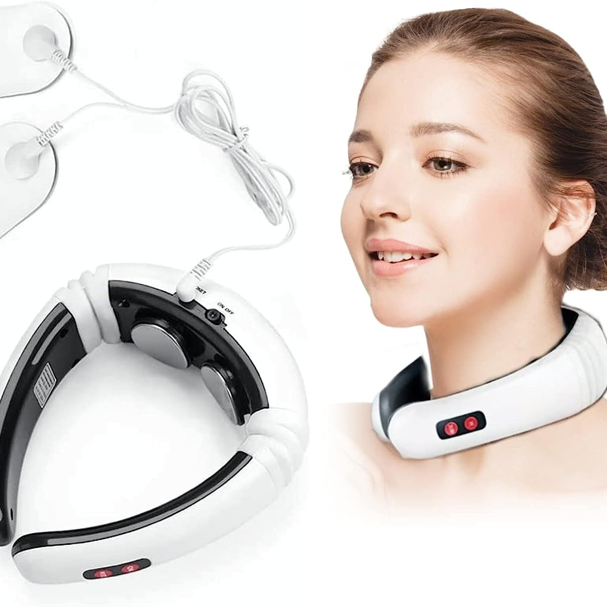 Neck & Neck Massage, Electric Neck Massager Relax Shoulder Relaxation, Magnetic Pulse Therapy, Neck Massager - Oshi.pk - Buy & Sell Online