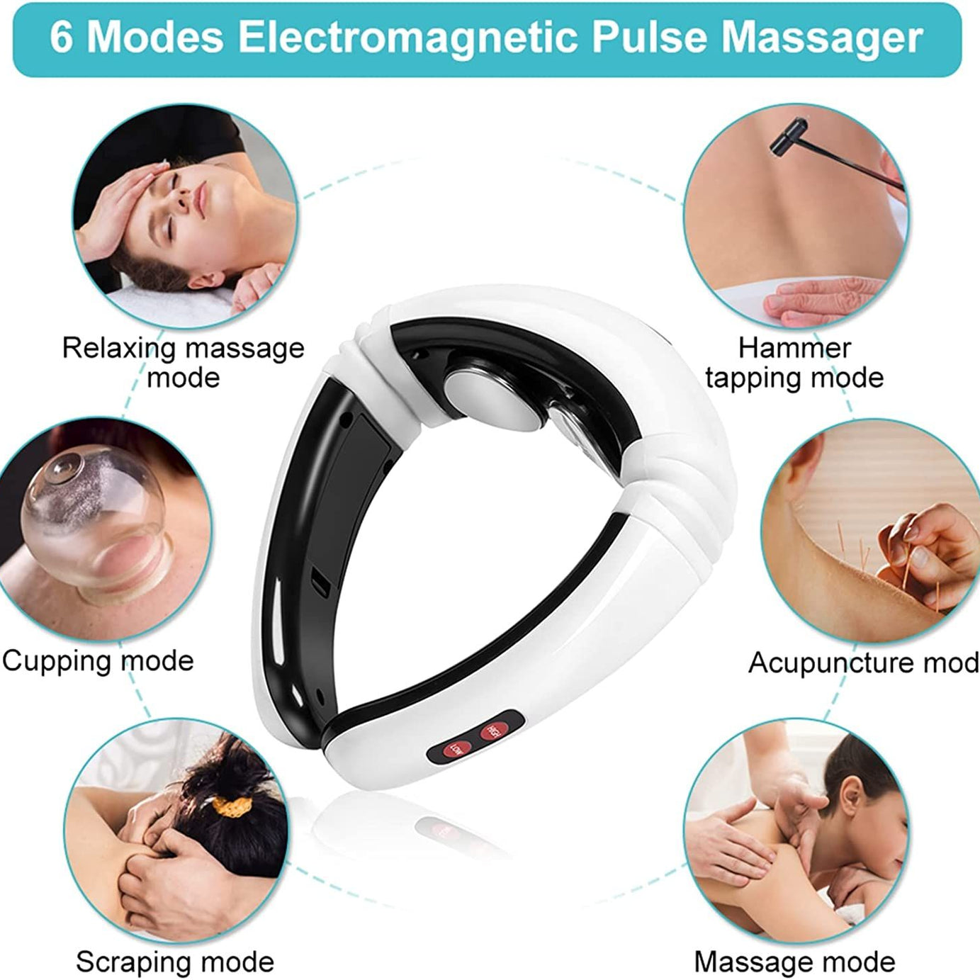 Neck & Neck Massage, Electric Neck Massager Relax Shoulder Relaxation, Magnetic Pulse Therapy, Neck Massager - Oshi.pk - Buy & Sell Online