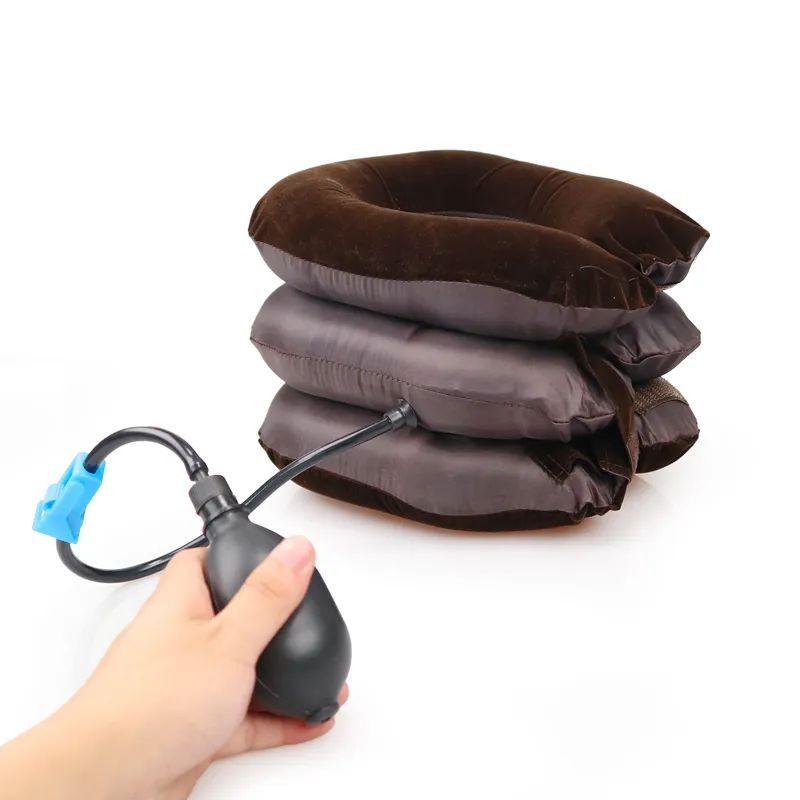 Neck Stretcher Inflatable Air Neck Traction Apparatus Device Soft Neck Cervical Collar Pillow Pain Stress Pain Relief Tractor - Oshi.pk - Buy & Sell Online