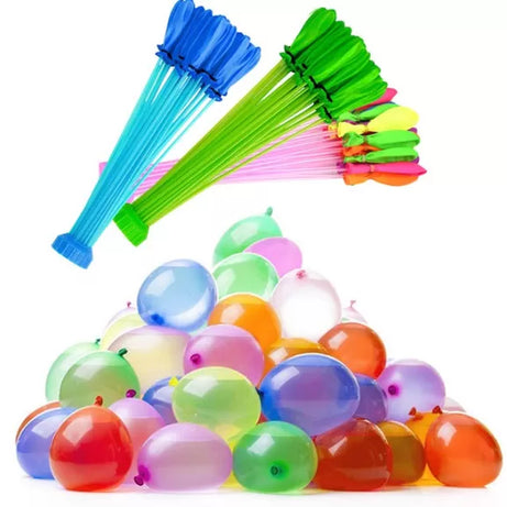 Pack Of 111 - 60 Seconds Fill & Automatic Tie Multi Colored Magic Bunch of Water Balloons No More Struggle Or Hassle - Oshi.pk - Buy & Sell Online