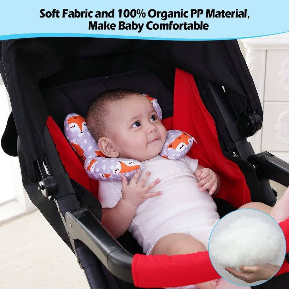 New Baby Pillow Head Protective Baby Travel Pillow Baby Neck Pillows for Car Seat Pushchair Toddler Head Neck Support Pillows Newborn Children U Shape - Oshi.pk - Buy & Sell Online