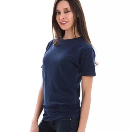 New Blue T Shirt Plain Trendy O Neck Half Sleeves T Shirt - Oshi.pk - Buy & Sell Online