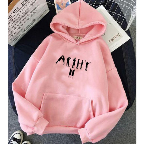 New Casual Army Printed Winter Fleece Pullover Hoddie For Women