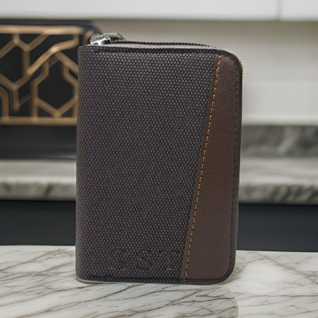 New Casual Wallet Multi-Slot Card Holder Zipper Coin Purse Small Clutch PU Money Bag Purse Cardholder Wallets for Men - Oshi.pk - Buy & Sell Online