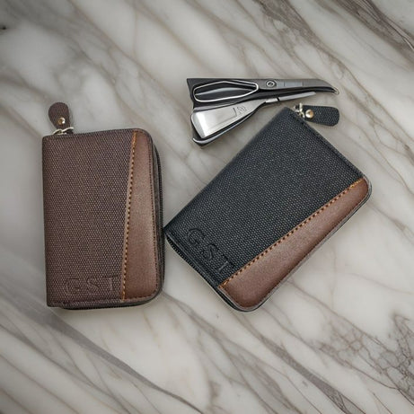 New Casual Wallet Multi-Slot Card Holder Zipper Coin Purse Small Clutch PU Money Bag Purse Cardholder Wallets for Men - Oshi.pk - Buy & Sell Online