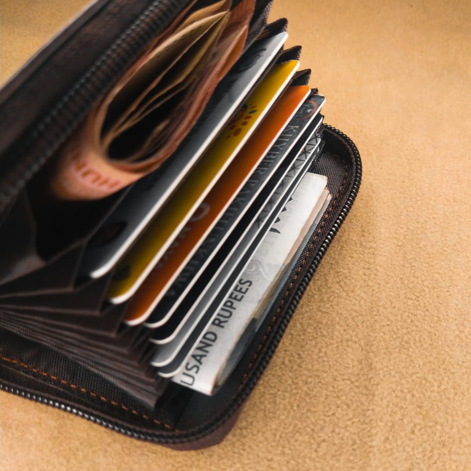 New Casual Wallet Multi-Slot Card Holder Zipper Coin Purse Small Clutch PU Money Bag Purse Cardholder Wallets for Men - Oshi.pk - Buy & Sell Online