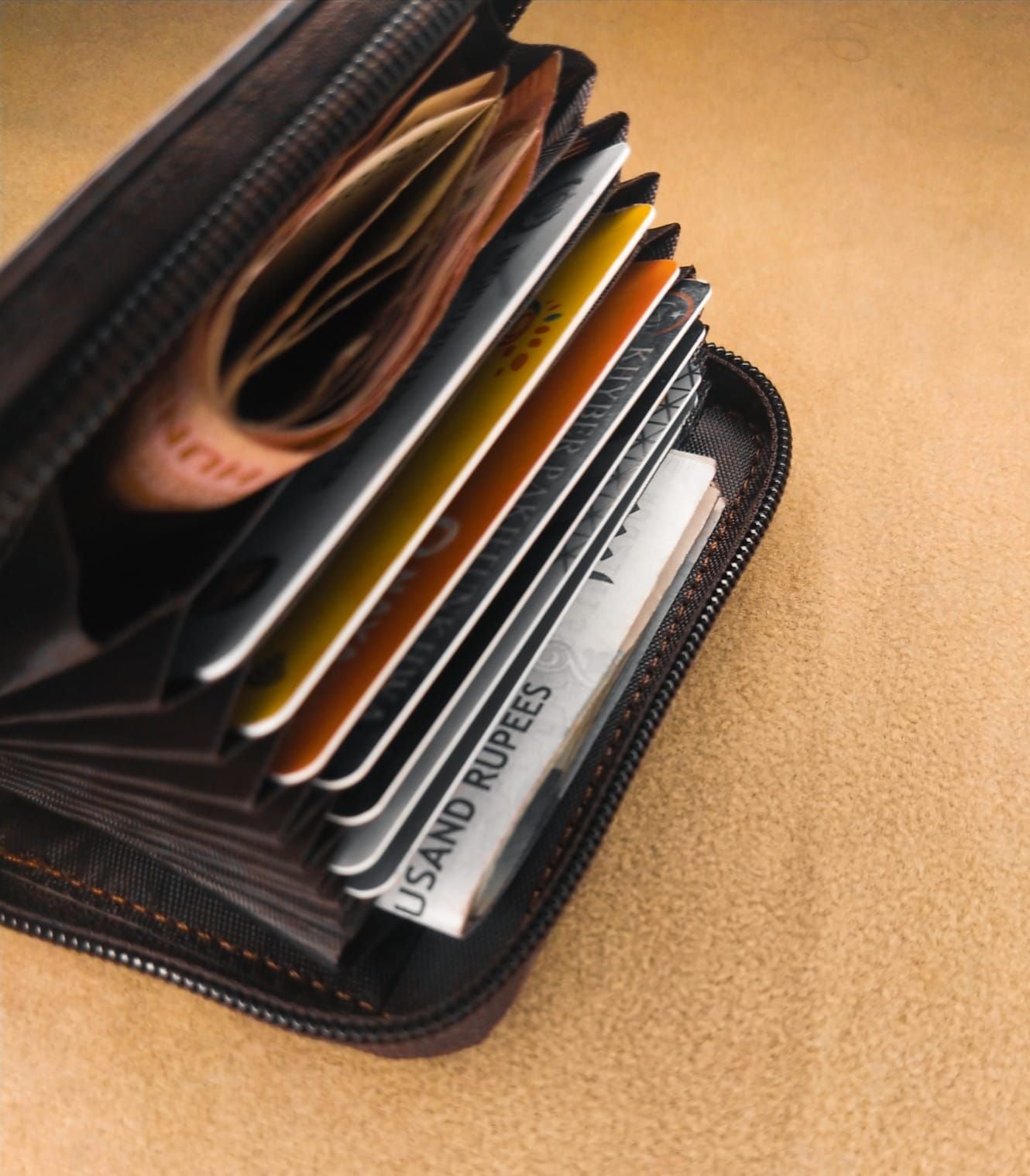 New Casual Wallet Multi-Slot Card Holder Zipper Coin Purse Small Clutch PU Money Bag Purse Cardholder Wallets for Men - Oshi.pk - Buy & Sell Online