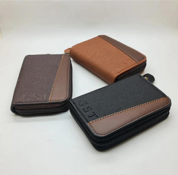 New Casual Wallet Multi-Slot Card Holder Zipper Coin Purse Small Clutch PU Money Bag Purse Cardholder Wallets for Men - Oshi.pk - Buy & Sell Online