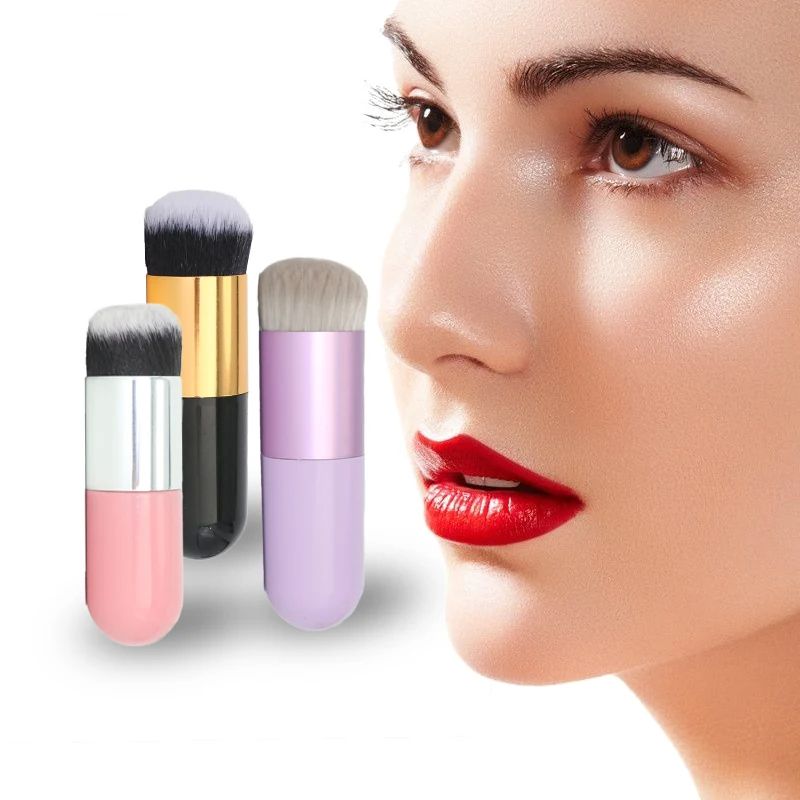 New Chubby Pier Foundation Brush Flat Cream Makeup Brushes Professional Cosmetic Make-up Brush