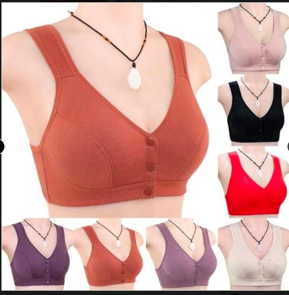 New Front Buckle Bra Women Soft Cotton Bras Plus - Oshi.pk - Buy & Sell Online