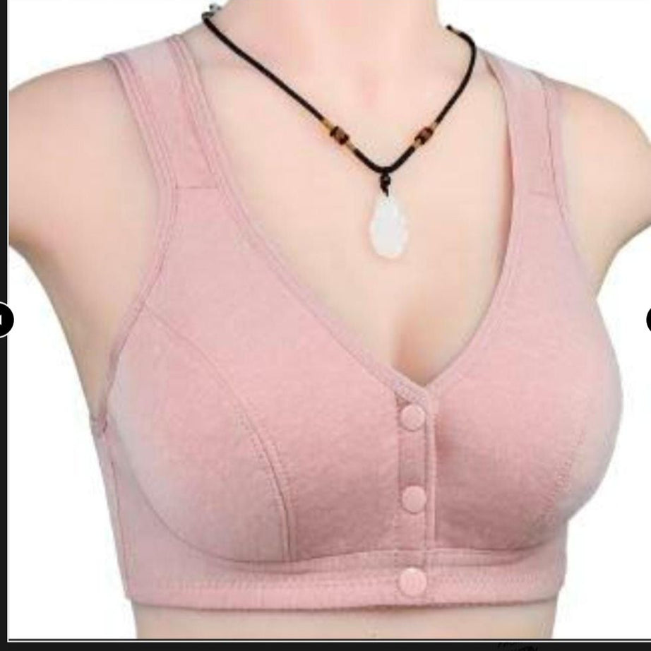 New Front Buckle Bra Women Soft Cotton Bras Plus - Oshi.pk - Buy & Sell Online