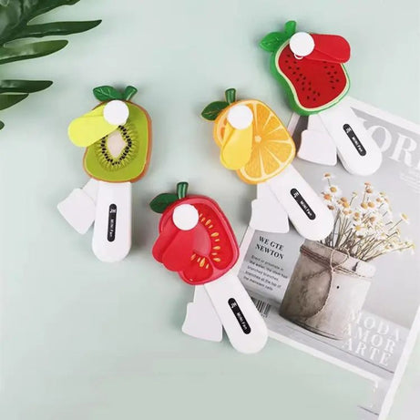 New fruit shape hand pressure fan portable hand-held small fan summer gift stall park supply