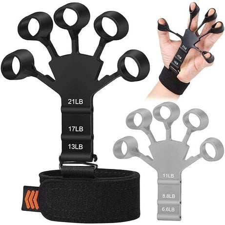 New Grip Strength Trainer, Finger Strengthener, Finger Exerciser & Hand Strengthener, Hand Grips for Strength Training, Hand Strengthening Equipment.