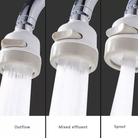 New Kitchen Faucet Filter Shower 360 Rotate Water Save Anti Splash Stainless Steel Faucet With 3 Modes - Oshi.pk - Buy & Sell Online
