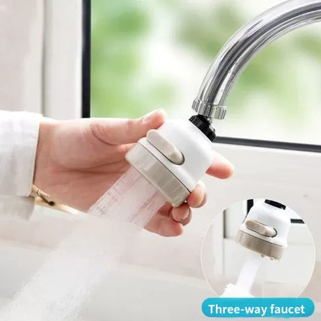 New Kitchen Faucet Filter Shower 360 Rotate Water Save Anti Splash Stainless Steel Faucet With 3 Modes - Oshi.pk - Buy & Sell Online