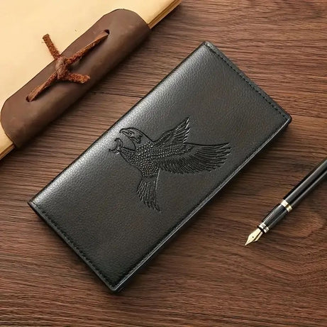 New men's long (Eagle) wallet, fashionable men's magnetic buckle clutch, large capacity multi-card slot wallet - Oshi.pk - Buy & Sell Online