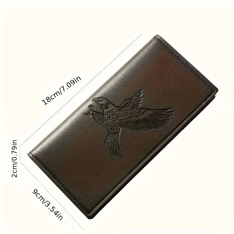 New men's long (Eagle) wallet, fashionable men's magnetic buckle clutch, large capacity multi-card slot wallet - Oshi.pk - Buy & Sell Online