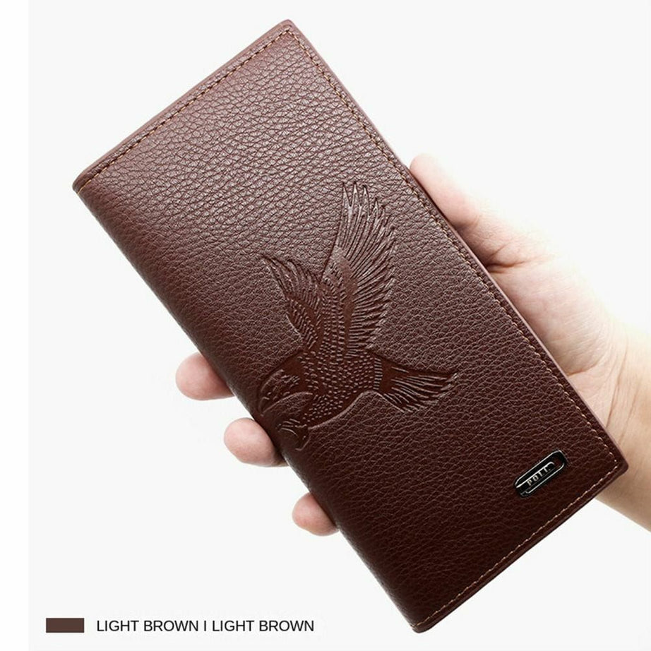 New men's long (Eagle) wallet, fashionable men's magnetic buckle clutch, large capacity multi-card slot wallet - Oshi.pk - Buy & Sell Online