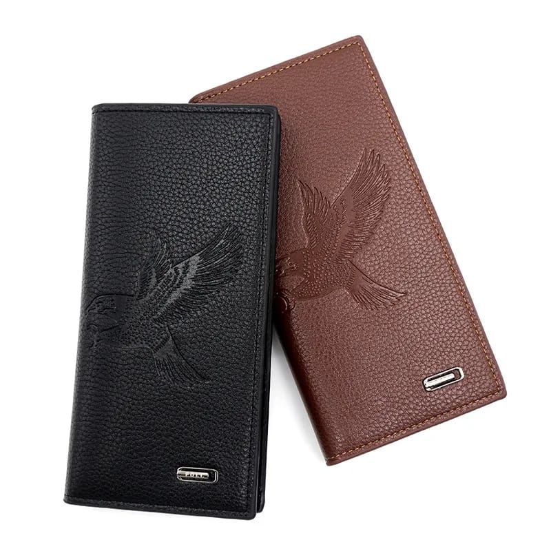 New men's long (Eagle) wallet, fashionable men's magnetic buckle clutch, large capacity multi-card slot wallet - Oshi.pk - Buy & Sell Online