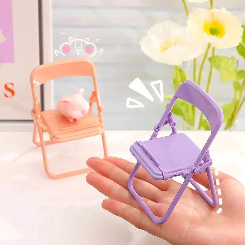 New Mini Chair Mobile Stand Cute Chair Shape Mobile Phone Holder Mobile Stand for All Mobile Phone Stand - Oshi.pk - Buy & Sell Online