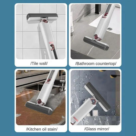 New Mini Squeeze Mop Portable Cleaning Mop Desk Cleaner Window Glass Sponge Cleaner Wear-Resistant Household Cleaning Tools - Oshi.pk - Buy & Sell Online