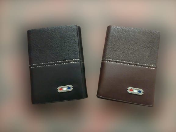 New Mini Three-fold Men Wallet Card Holder Purse Coin Pouch Card Holder Short Vertical PU Leather Wallet Change Money Pouch - Oshi.pk - Buy & Sell Online