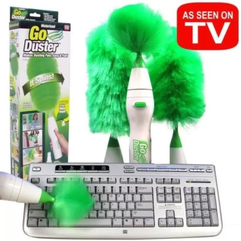 New Multifunctional Electric Dust Go Duster Cover Home Furniture Car Window Bookshelf Soft Microfiber Dust Cleaning Brush - Oshi.pk - Buy & Sell Online