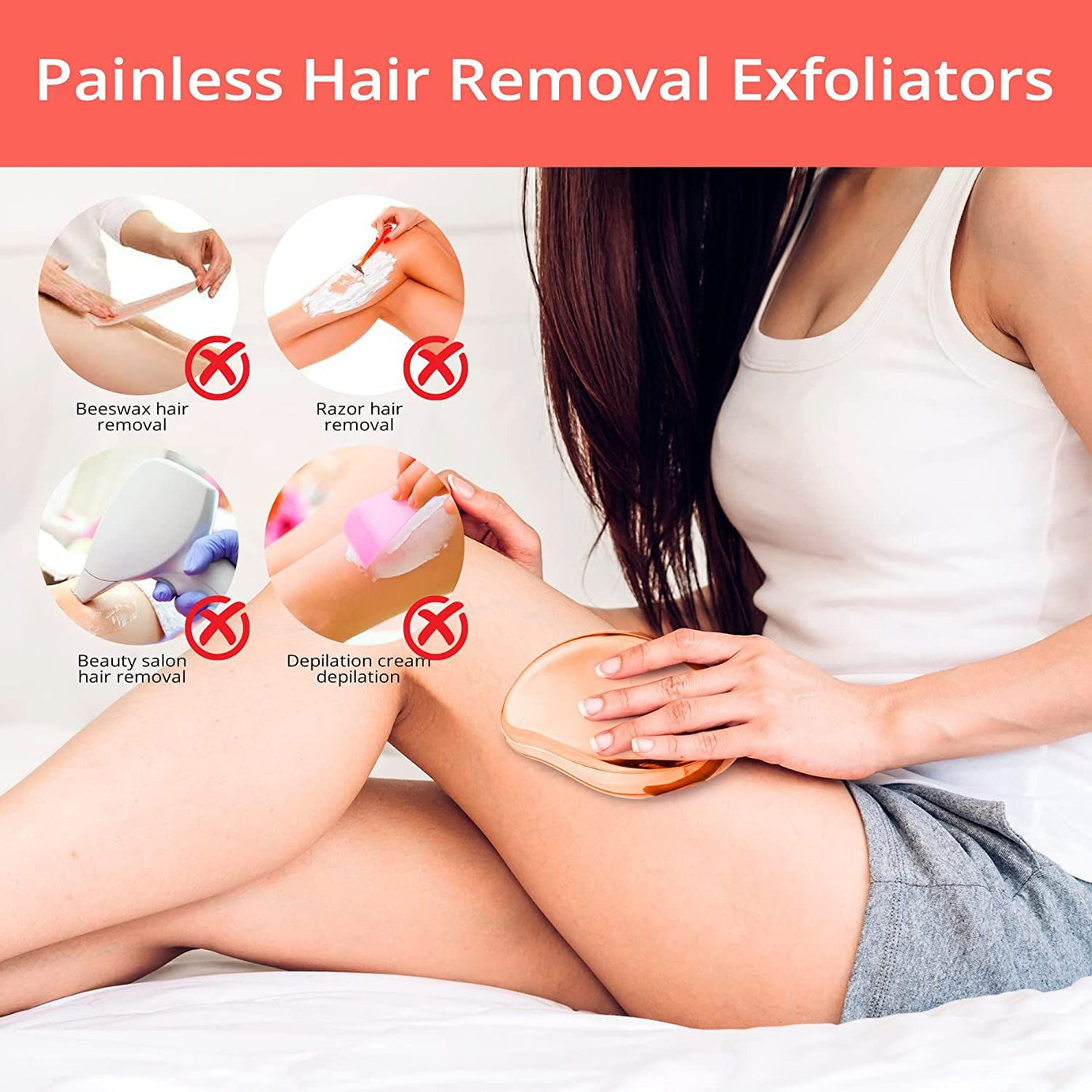 NEW Physical Hair Remover Stone Painless Epilator Reusable Depilation Tool for Leg Hand Crystal Hair Eraser Nanoglass Hair Removal Tool for Women - Oshi.pk - Buy & Sell Online