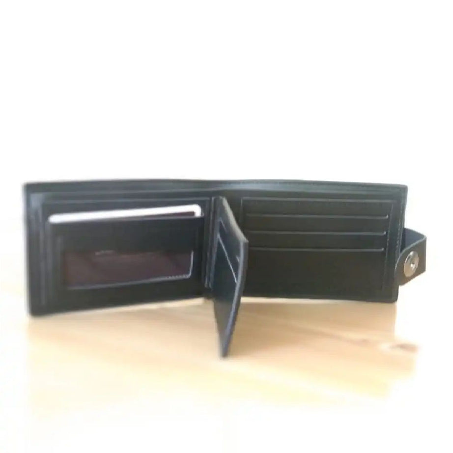 Dunbollu Men's Retro Trifold PU Leather Wallet: Stylish Card Holder Design - Oshi.pk - Buy & Sell Online