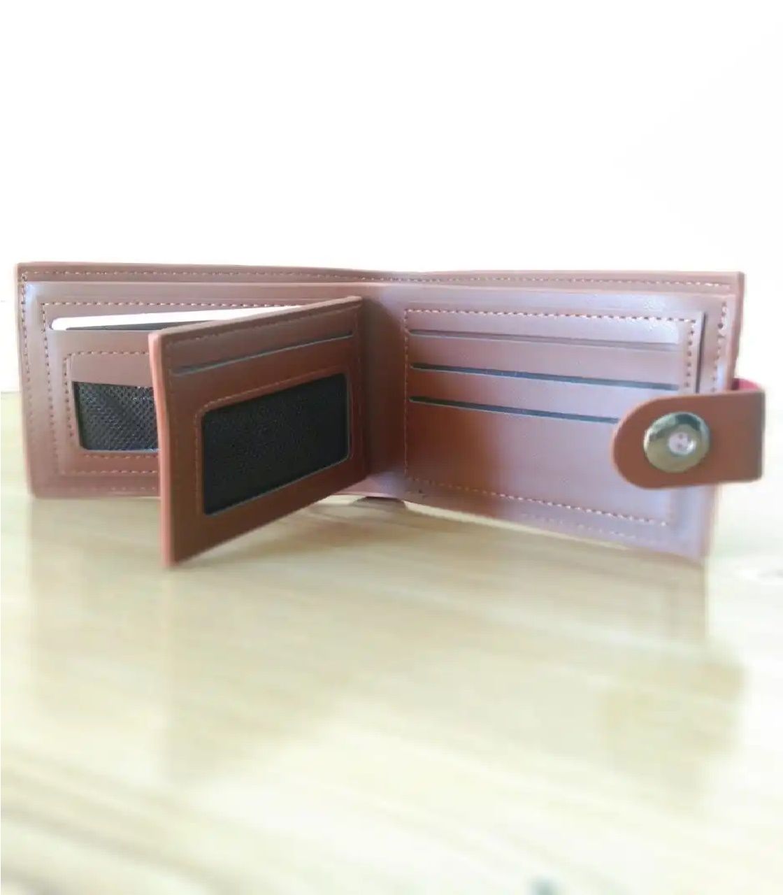 Dunbollu Men's Retro Trifold PU Leather Wallet: Stylish Card Holder Design - Oshi.pk - Buy & Sell Online