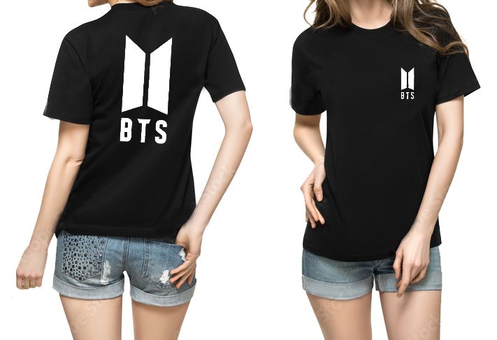 New Stylish Trendy Slim Fit Bts Printed Round Neck T-Shirts For BTS fans Lovers All Member Tagline Theme For Women N Girls Front Back print Half Sleev - Oshi.pk - Buy & Sell Online