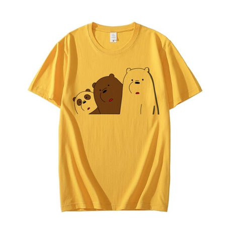 New T Shirt Design Trendy 3 Cute Bears Printed O Neck Half Sleeves T Shirt - Oshi.pk - Buy & Sell Online