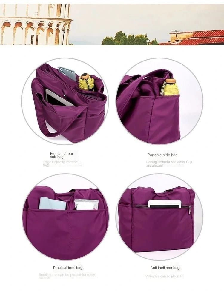 New Trendy Hand-Carrying Oxford Waterproof Women’s Bag, purple - Oshi.pk - Buy & Sell Online