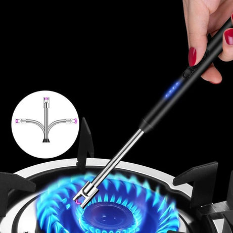 New USB Arc Pulse Ignition Gun Candle Kitchen safety Gas Stove Ignition Lighter 360 degree free rotation gadgets for women - Oshi.pk - Buy & Sell Online