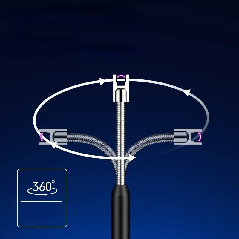 New USB Arc Pulse Ignition Gun Candle Kitchen safety Gas Stove Ignition Lighter 360 degree free rotation gadgets for women - Oshi.pk - Buy & Sell Online