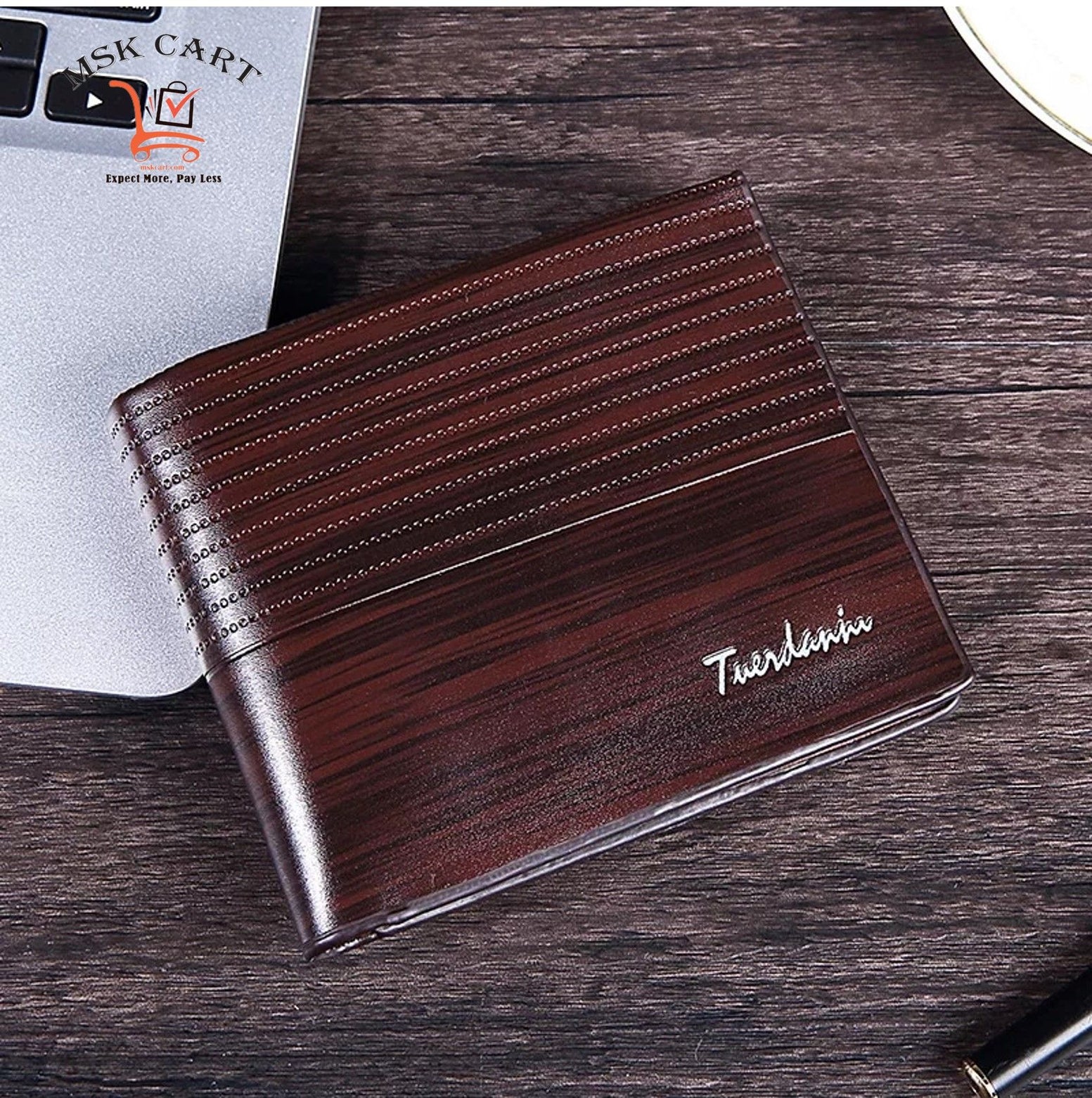 New Vintage Men Leather Wallet Short Slim Male Purses Money Card Holder Wallets - Oshi.pk - Buy & Sell Online