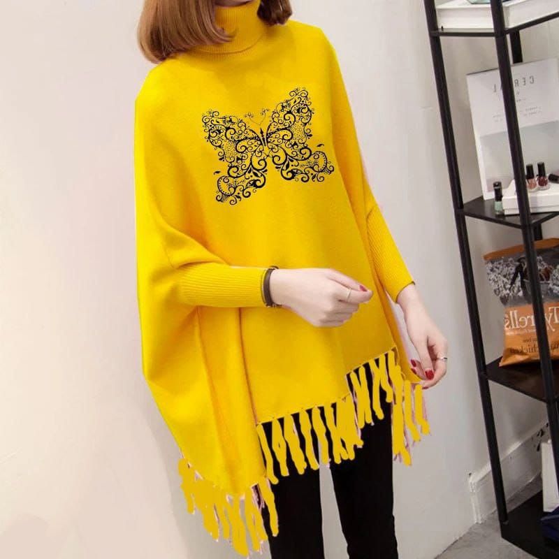 New Women's Bat-Wing Style Printed Fleece Poncho - Oshi.pk - Buy & Sell Online