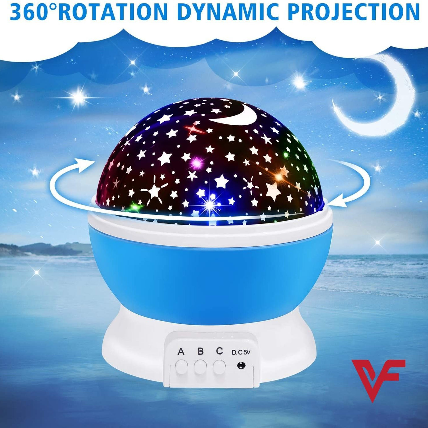 Night Light Star Lamp Starry Sky Projector Baby Light 360° Rotation LED Star Light Lamp Table Night Lamp Gift for Babies and Children - Oshi.pk - Buy & Sell Online