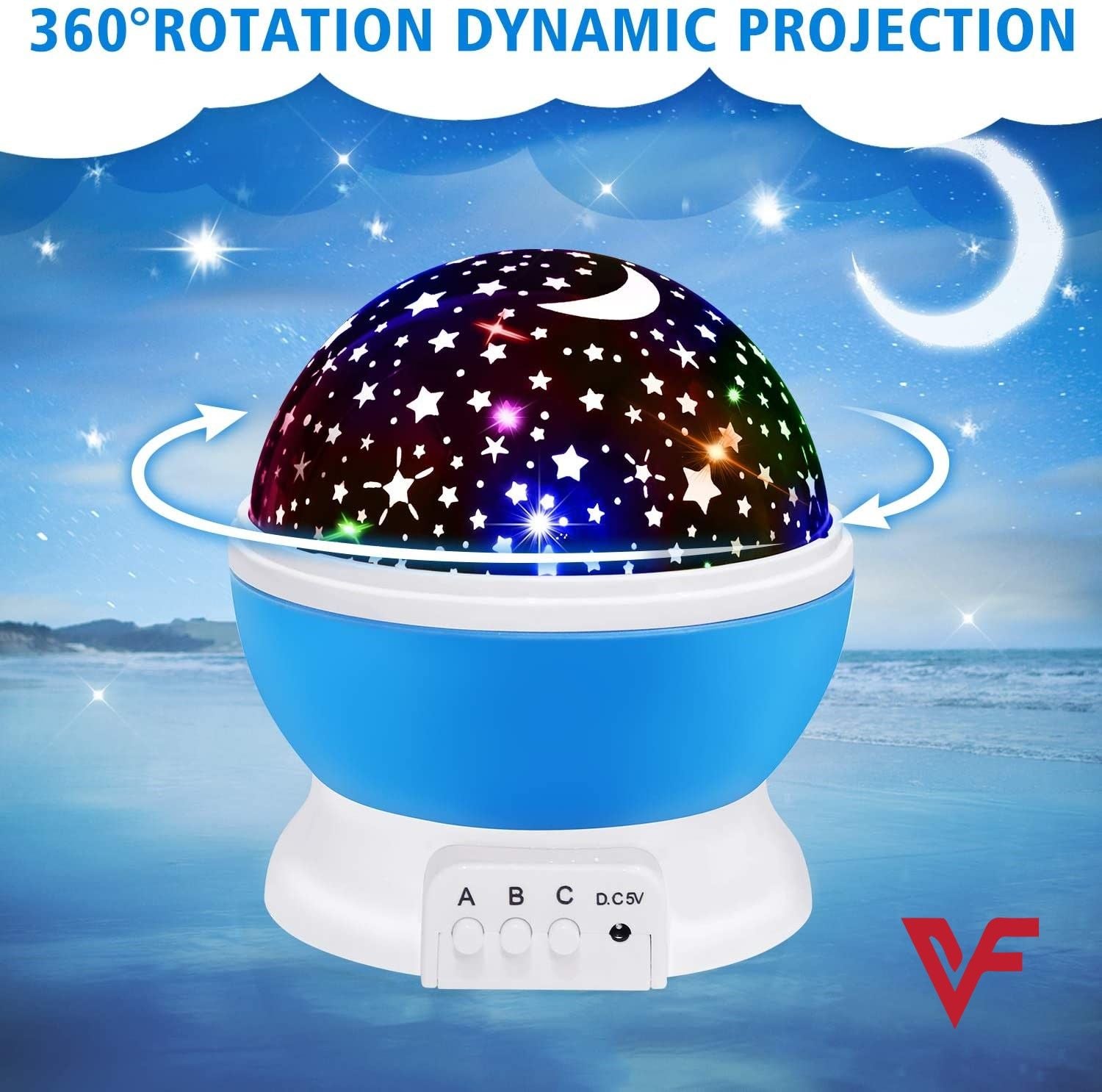 Night Light Star Lamp Starry Sky Projector Baby Light 360° Rotation LED Star Light Lamp Table Night Lamp Gift for Babies and Children - Oshi.pk - Buy & Sell Online