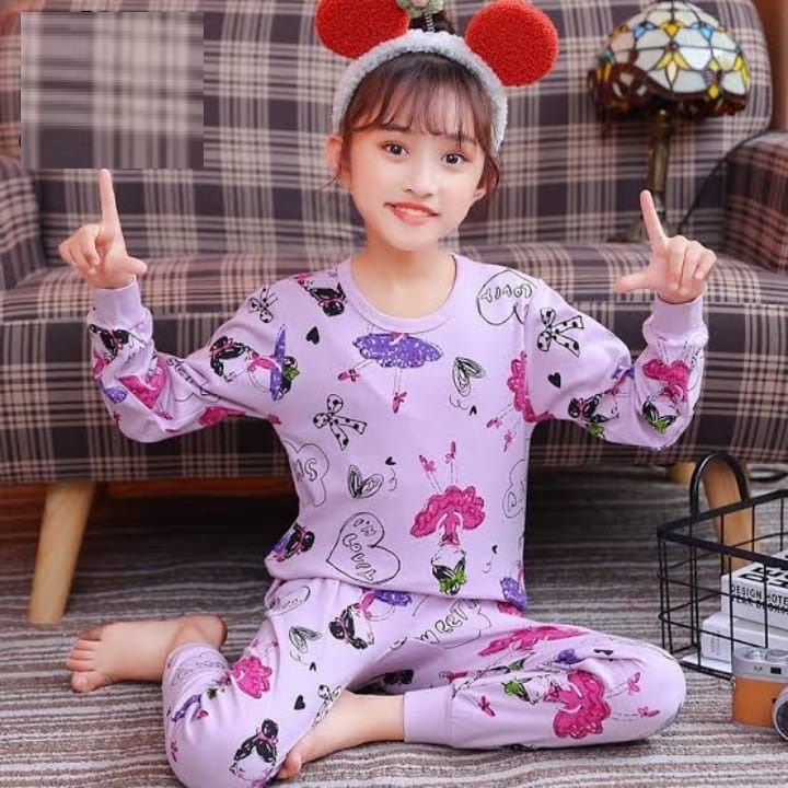 Night Suit Tshit trouser Printed For Kids